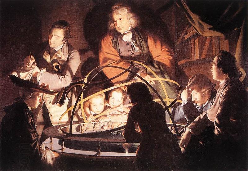 WRIGHT, Joseph A Philosopher Lecturing with a Mechanical Planetary  wr oil painting picture